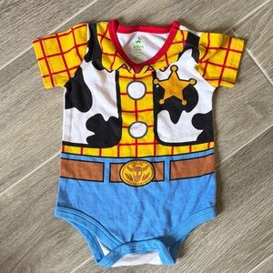 Disney Woody Inspired Baby Bodysuit - Red, Yellow, Blue